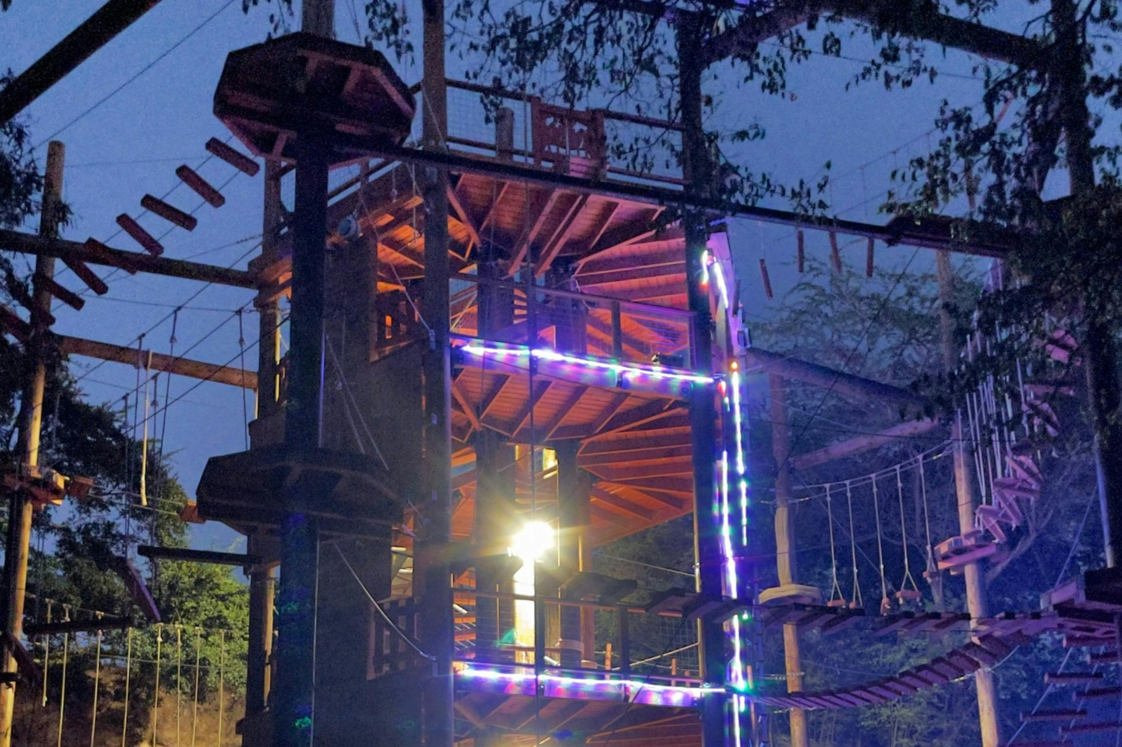 Coral Crater Adventure Park: Night Ninja Adventure Course + Campfire & S'mores - Photo 1 of 7